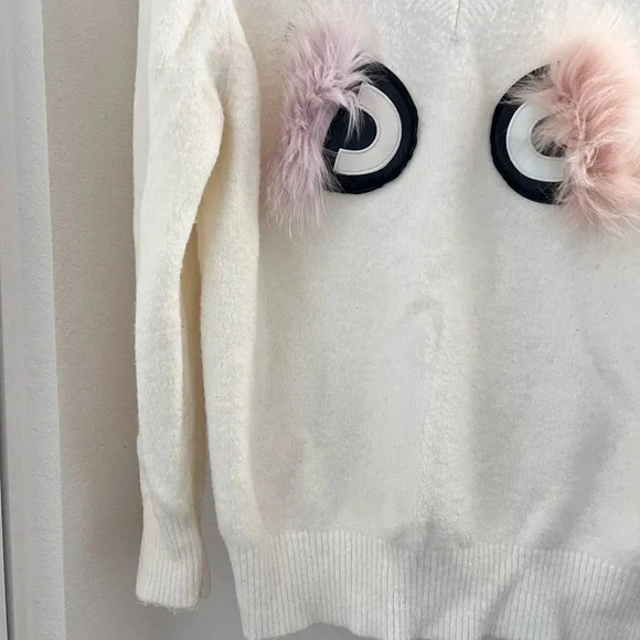 JC Crew White Wool Blend Sweater Small‎ - Picture 4 of 4